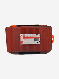 Коробка для воблеров двухсторонняя GFish 17500 (органайзер рыболовный), оранжевая, Оранжевый