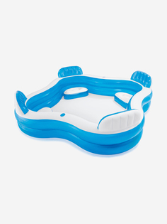 Бассейн Intex 56475NP детский надувной "Семейный" 229х229х66см 990л, Голубой