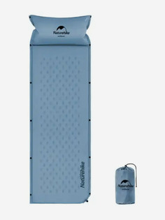 Коврик самонадувающийся с подушкой Naturehike, 185х60х2,5 см, синий, Синий