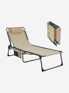 Шезлонг складной 2221 Bavaria B10 Cot сталь, 200х68х35/38 см, Бежевый King Camp