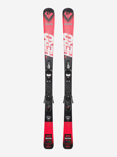 Горные лыжи детские Rossignol Hero + крепления KID4, Красный
