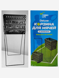 Корзина для мячей TL80 чёрная, Черный Tennis Life