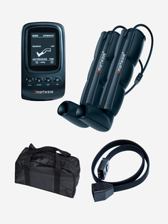 Лимфодренажный массажер Smartwave 400, комплект с манжетами для ног, Черный