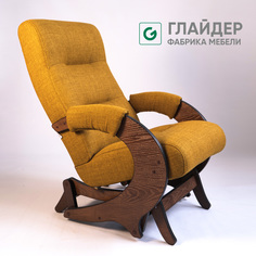 Кресло-качалка с маятниковым механизмом Glider Эталон, желтый