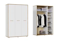 Шкаф ШК-323 МС СВЕН Дуб крафт золотой / белый No Brand