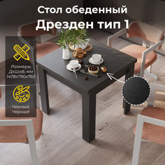 Стол обеденный ТриЯ Дрезден тип 1 Черный Triya