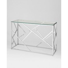 Консоль АРТ ДЕКО 120х40 серебро Stool Group