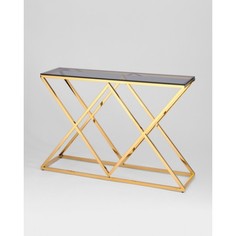 Консоль ИНСИГНИЯ 115*30 золото стекло smoke Stool Group