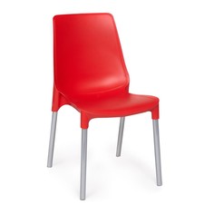 Стул для кухни со спинкой TetChair GENIUS пластик, 1шт., красный