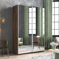 Шкаф-купе Прайм Зеркало/Зеркало, 140х57х230 Е1 1PZZ_140_KT