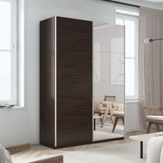 Шкаф-купе Прайм ДСП/Зеркало, 160х57х230 Е1 1PDZ_160_V