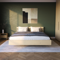 Парящая кровать Relaksan Сонна Дуб беленый 140х200