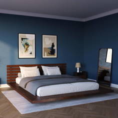 Кровать Relaksan Катана в японском стиле 180х200 Венге