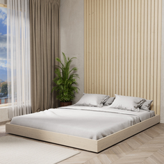 Кровать подиум Relaksan Генрих без ножек 140х200 Дуб беленый