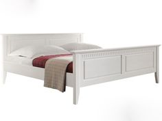 Двуспальная кровать Dipriz Боцен 195x214x88 см белый