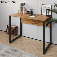 Стол письменный Лофт 105х55, дуб вотан No Brand