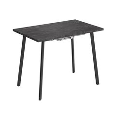 Стол обеденный Столбург Тито 960(+300+300)х600 egger: Камень черный