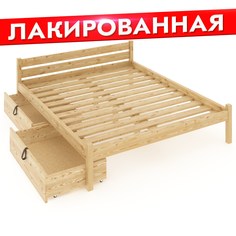 Кровать двуспальная Solarius Классическая 180kllak-190-2yash бежевый 180х190 см