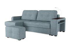 Диван-кровать угловой Palad-mebel Smart 4 правый голубой
