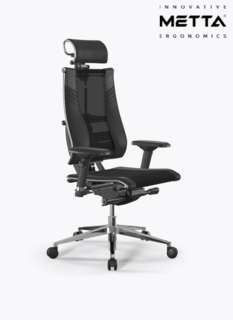 Кресло Metta Y4D Triumph 0014602, Infinity carbon, черный Метта