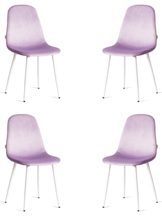 Комплект обеденных стульев TetChair BREEZE (mod. JSC-58), 4 шт, лавандовый/натуральный