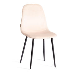 Стул BREEZE (mod. JSC-58) Велюр/металл , 44 х 53 х 86 см, creamy (кремовый) HLR 5 / черный Tet Chair