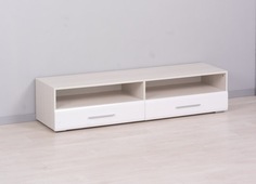 Тумба под телевизор напольная Инесса СТ-17 белая 1650х380х469 No Brand