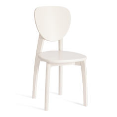 Стул для кухни TetChair DIAMANTE жесткое сидение, бук, белый