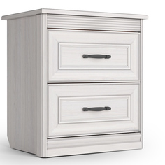 Тумба прикроватная Кураж Неаполь Ясень анкор светлый (патина "серебро")