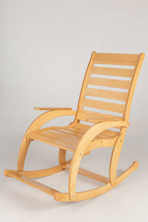 Кресло качалка деревянное Playwoods Сельма сандал прямая спинка