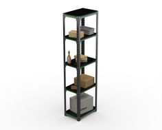 Стеллаж Metalex Kit Comfort 2200х500х600 5 полок, Серо-зеленый