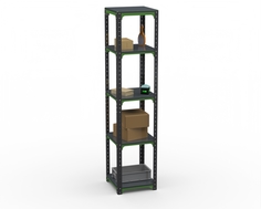 Стеллаж Metalex Kit Comfort 1800х500х500 5 полок, Серо-зеленый