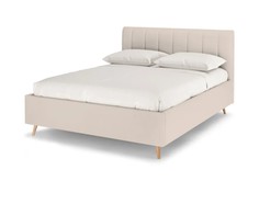 Кровать полутораспальная Rooney, 120х200, Велюр Teddy 004 Молочный Armos