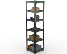 Стеллаж Metalex Kit Comfort 2000х500х500 6 полок, Серо-зеленый