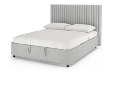 Кровать двуспальная Betta mini с ПМ, 160х200, Велюр Teddy 023 Серый Armos