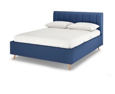 Кровать полутораспальная Rooney, 120х200, Рогожка Bjork denim Тёмно-синий Armos