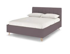 Кровать двуспальная Rooney с ПМ, 160х200, Велюр Энигма 08 Серый Armos