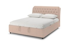 Кровать двуспальная Ellen 3 с ПМ, 180х200, Велюр Teddy 008 Бежевый Armos