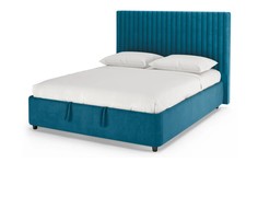 Кровать двуспальная Betta mini с ПМ, 160х200, Велюр Vip 9 Зелёный Armos