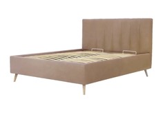 Кровать двуспальная Rooney, 140х200, Велюр Teddy 008 Бежевый Armos