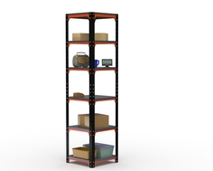 Стеллаж Metalex Kit Comfort 2200х600х600 6 полок, оранжево-чёрный