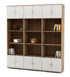 Стеллаж Тунис-6 (СТТ-4 + СТТ-4 + СТТ-4)-Дуб-сонома/Белый МФ Владимир