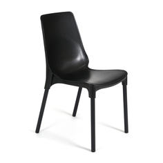 Стул для кухни со спинкой TetChair GENIUS пластик, 1шт., черный