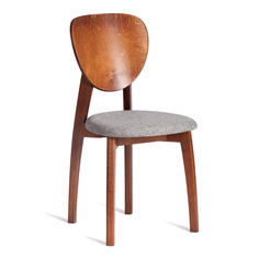 Стул для кухни TetChair DIAMANTE мягкое сидение, коричневый/серый