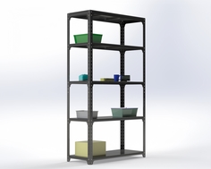 Стеллаж Metalex Kit Comfort 1800х1400х500 5 полок, Серый