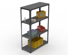 Стеллаж Metalex Kit Comfort 2000х1300х600 4 полки, Серый