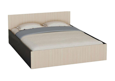 Кровать НОНТОН Бася, 160х200 см, дуб беленый / венге Фабрика МИФ