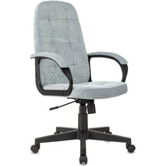 Кресло руководителя Бюрократ CH 002 Fabric серо-голубой, ткань Light-28 пластик CH002LT28