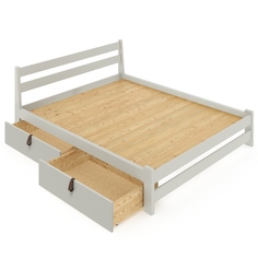 Кровать двуспальная Solarius Классическая 120mplat-full-2yash платина 120х200 см