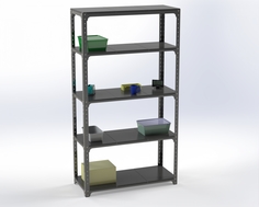 Стеллаж Metalex Kit Comfort 2000х1300х500 5 полок, Серый